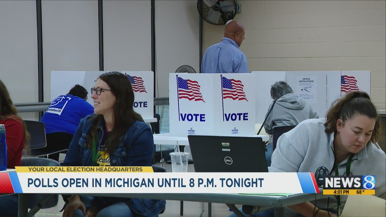It's Election Day: Polls are open until 8 p.m.