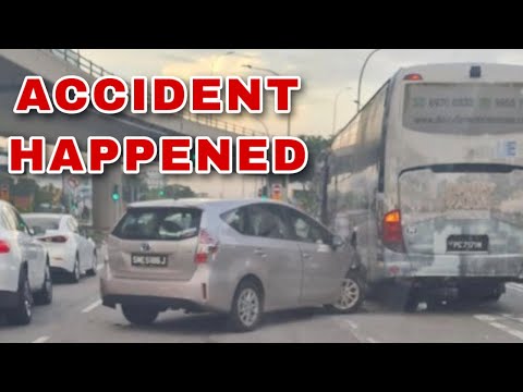 23Nov2021 accident on Tuas road towards pioneer road / SG traffic road incident / SG traffic jam