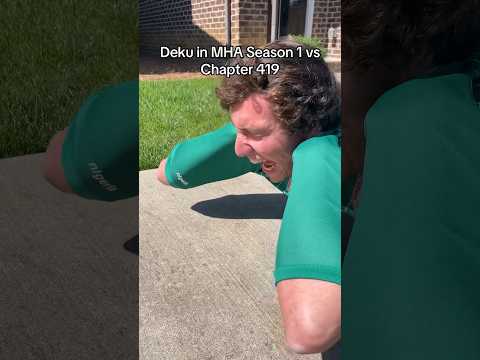 Deku in MHA Season 1 VS Chapter 419