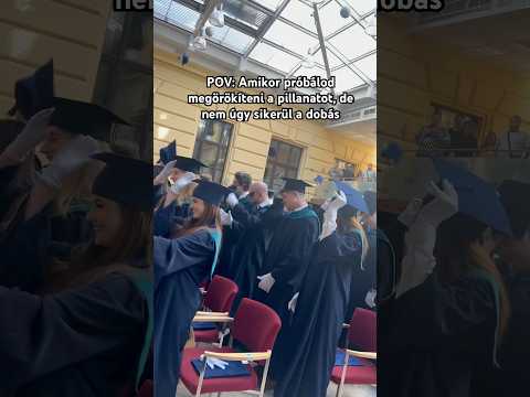 A diplomaosztós “nagy dobás”👩‍🎓🎓😱🙈 ig: fonagy_kitti
