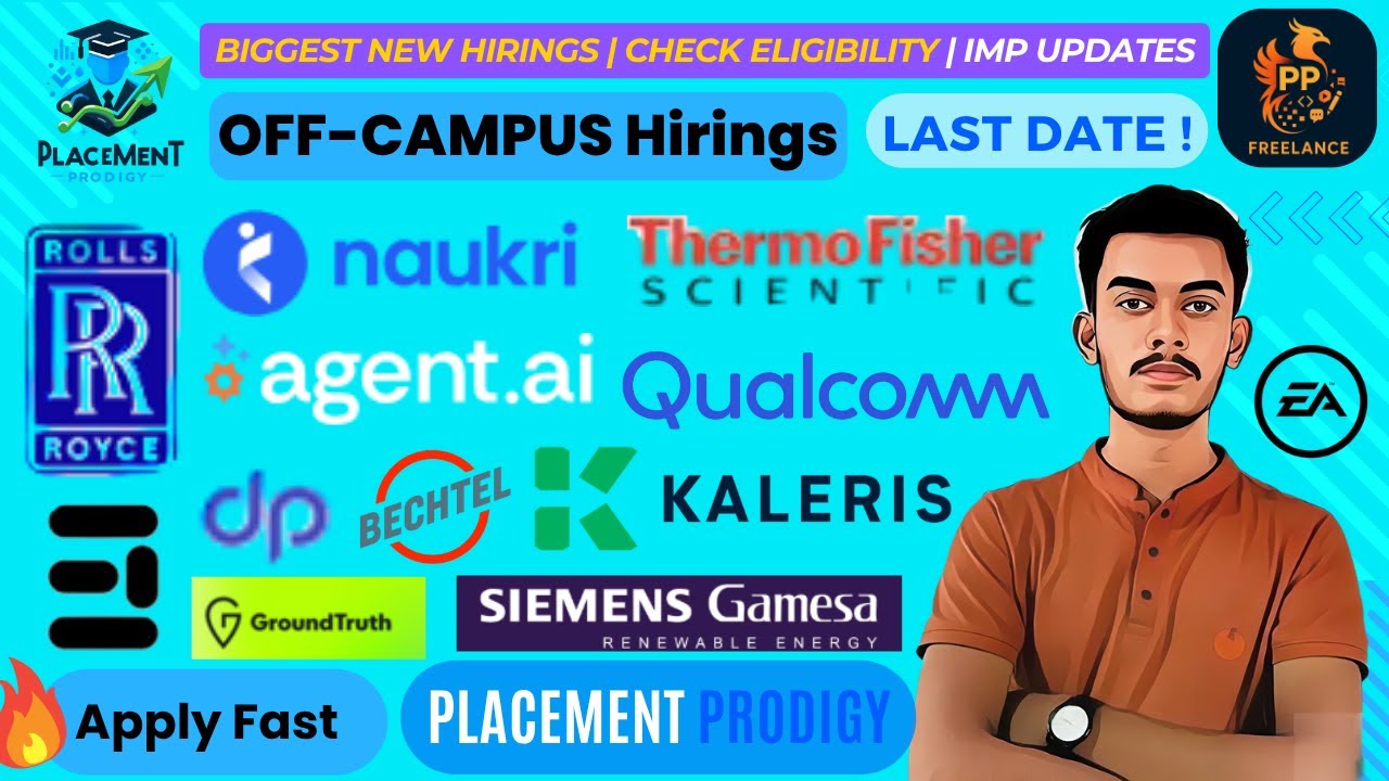 Biggest New Hirings | Rolls Royce, Qualcomm, Siemens, Stripe | Checkout Eligible Batches | IT Jobs