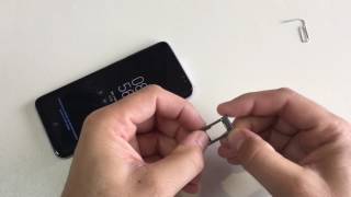 How to insert SIM card to Samsung Galaxy S8