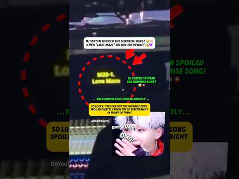 Lucky ARMY Got The BTS Surprise Song Spoilers Directly From The DJ Booth! 🎧💥 #BTS #LoveMaze #ARMY