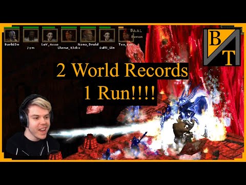 Insanely Fast 8 Man Hell Baal + Ubers Speedrun! Practice For D2R! (LOD)