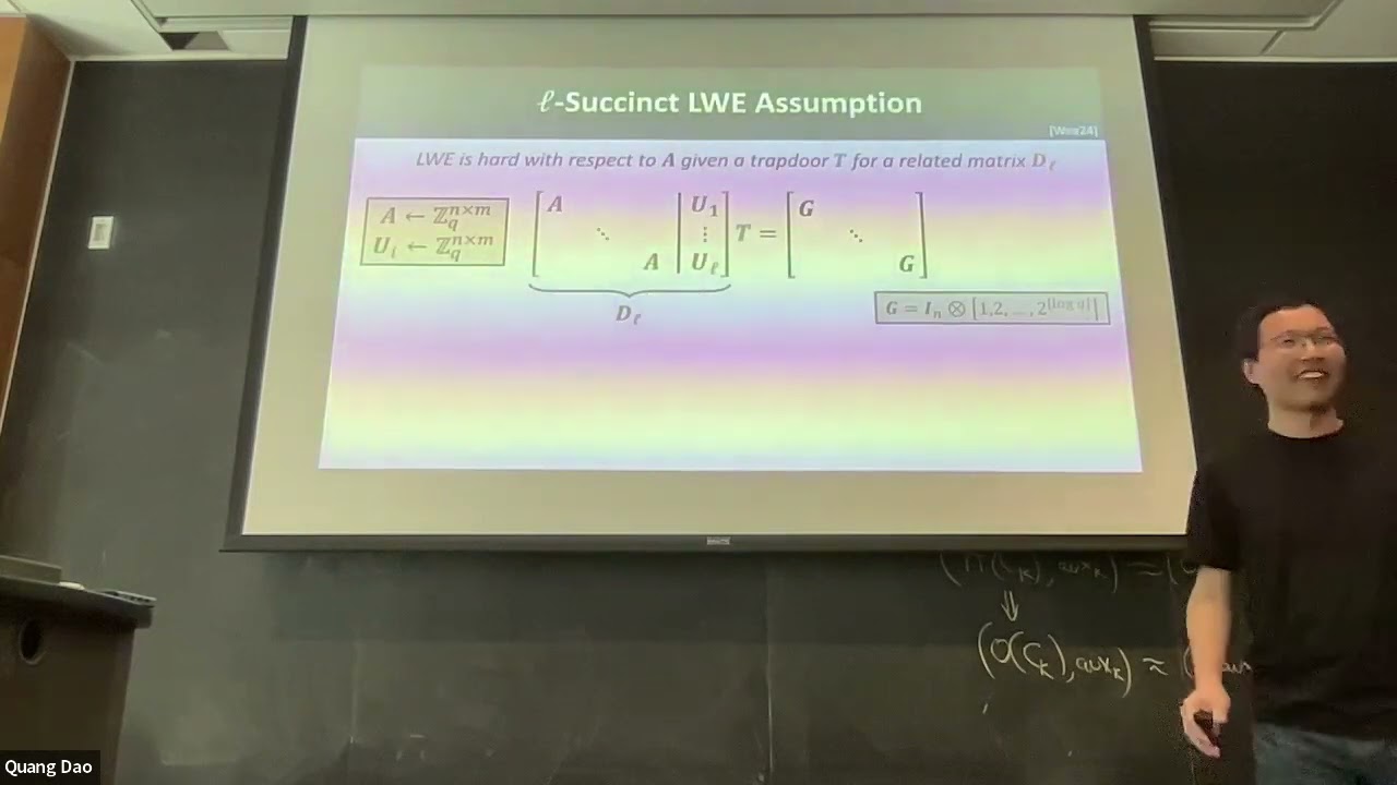 David Wu: Distributed Broadcast Encryption from Lattices