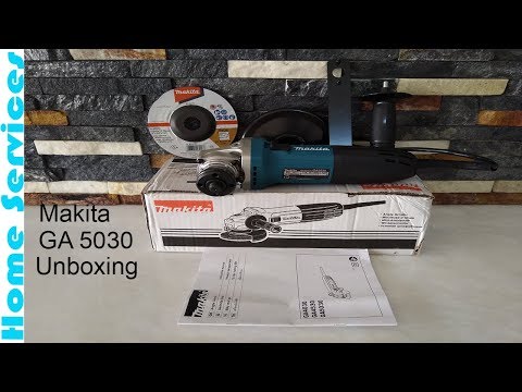 Makita 5 Inch angle grinder unboxing GA 5030