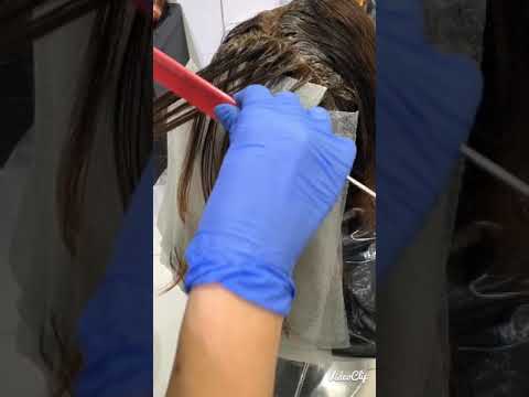 Hajfestés Karamell hajszín Caramel brownie hair by Négyesi Emilia