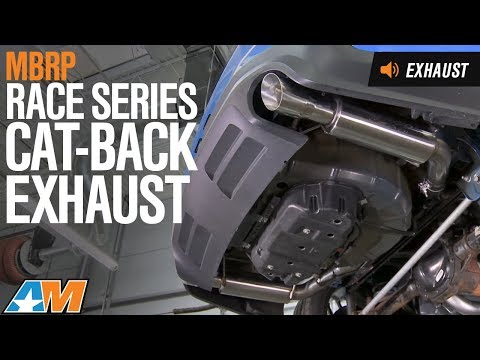 2011-2014 Mustang (GT) MBRP Race Series Cat-Back Exhaust - Stainless Steel Sound Clip & Install