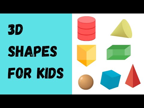 3D shapes for kids| Edges, faces and corners| Cube, Cuboid, Pyramid, Cone, Sphere, Cylinder, Prism|