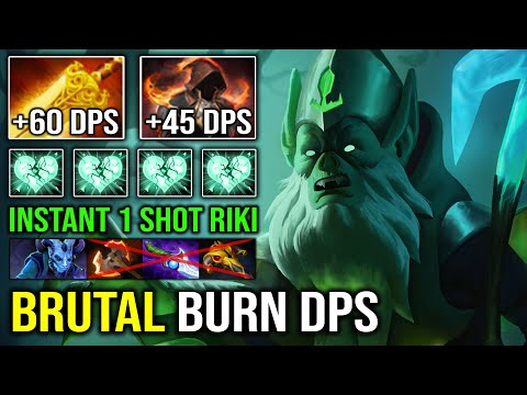 EPIC +105 Burn Radiance DPS Ultra Tank Necrophos with Instant 1 Shot Riki EZ MMR OP Tank Dota 2
