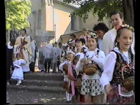 Boże Ciało. Procesja.  Zalasowa 6.06.1996