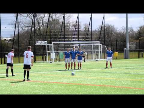 NIBFA League CUP Q/F Ridgeway Rovers  V Linfield 16/4/2016  Free Kick "Jacko"