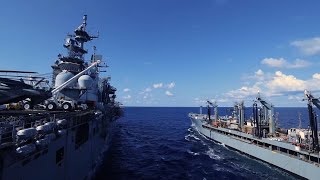 USS Bataan (LHD 5) Fueling at Sea