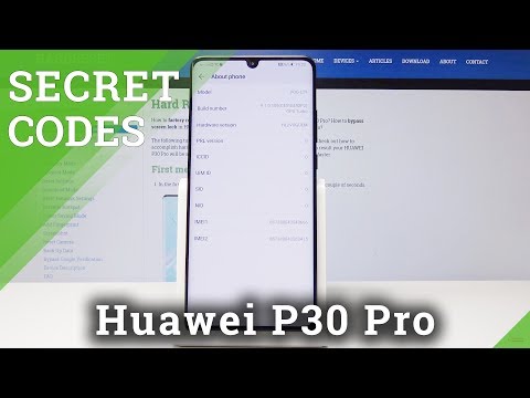 Secret Codes HUAWEI P30 Pro - Hidden Mode / Secret Options