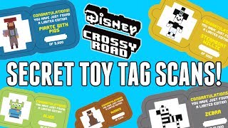 Disney Crossy Road Secret Character Token Scan! All Six Secret Toys! Pause Video & Scan In App!