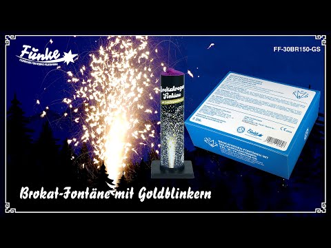 Brokat-Fontäne mit Goldblinkern Kal. 30mm [Batch 2022]