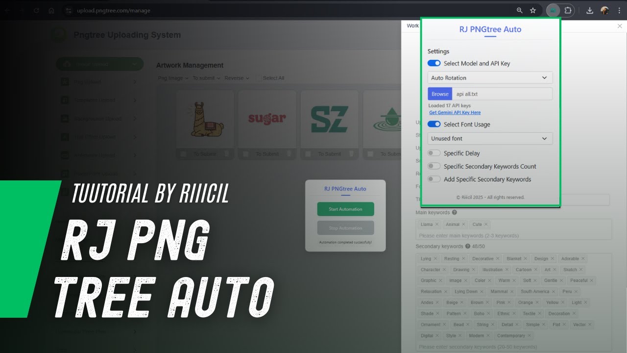 RJ Pngtree Auto Extension [TUTORIAL]