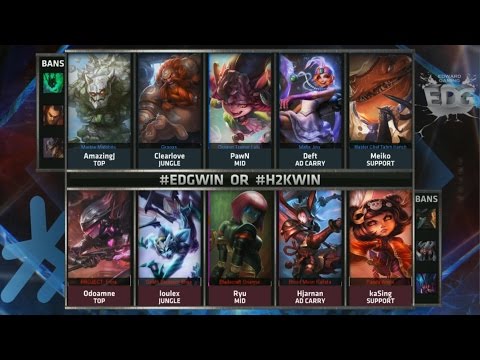EDG vs H2K Highlights - EDWARD GAMING vs H2K GAMING - S5 WORLDS 2015 GROUP STAGE