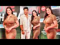Stunning Pair Zareen Malik Karan Kundrra Attend Love Adhura Screening In Hot Avatars