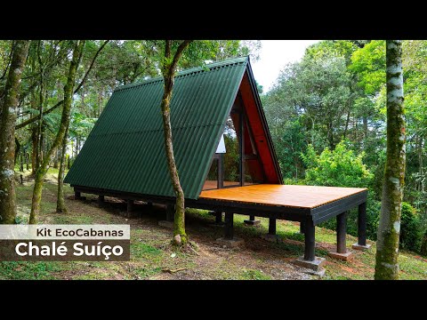 Chalé de Madeira - Kit EcoCabana Chalé Suíço