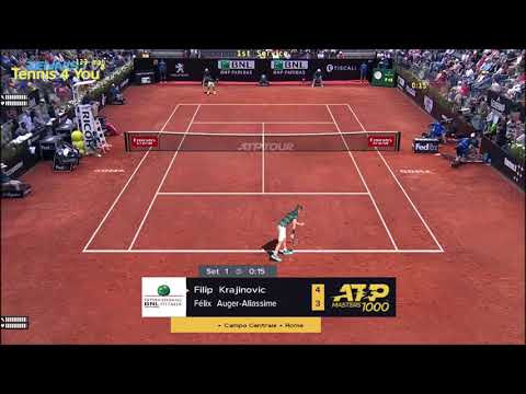 Filip Krajinovic vs Felix Auger-Aliassime ATP Rome 2021 highlights