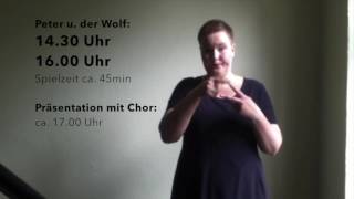 Peter u der Wolf mit Gebärdensprache / Philharmonie Dresden