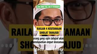 Download lagu 4 VIRTUES OF TAHAJUD PRAYER - Ustadz Adi Hidayat mp3
