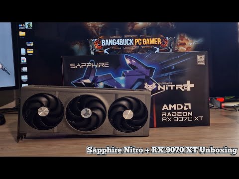 AMD Sapphire Nitro+ OC RX 9070 XT 16GB Graphics Cards unboxing
