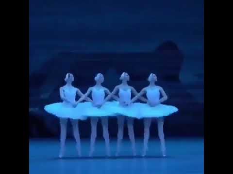 “The Bolshoi ballet in the four little swans pas de quatre from ‘Swan Lake’ Dancers • Yulia Lunkina