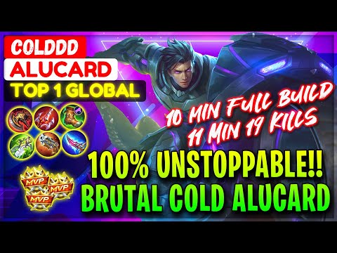 100% Unstoppable!! Brutal Cold Alucard [ Top 1 Global Alucard ] Cold Aka Vinny Hong - Mobile Legends