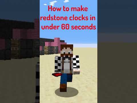 Minecraft Redstone Clocks #shorts