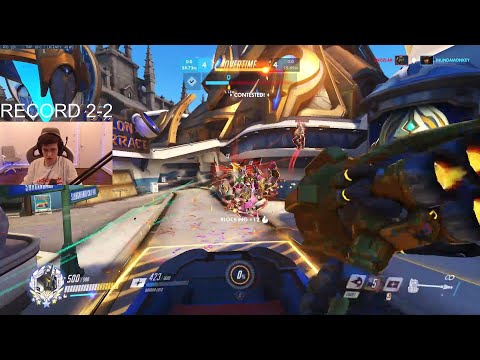SUPER INSANE REINHARDT GAMEPLAY OVERWATCH SEASON 32 TOP 500