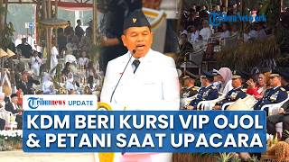 Dedi Mulyadi Beri Tempat VIP untuk Petani, Ojol hingga Kuli saat Upacara HUT ke-81 RI di Gedung Sate