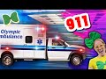 Ambulance For Kids Brecky Breck Explores An Ambulance With Giant Teddy Bear