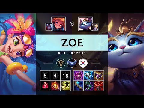 Zoe Support vs Yuumi - KR Diamond Patch 25.06