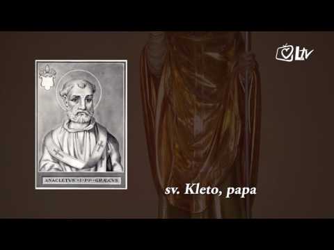 Katolički kalendar 26.4.2017. – sv.  Kleto, papa