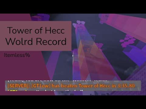 Tower of Hecc WOLRD RECORD (itemless) (very legit) (please)