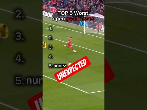Unbelievable! Top 5 Worst Open Goal Misses Ever 😱 | Football #shorts