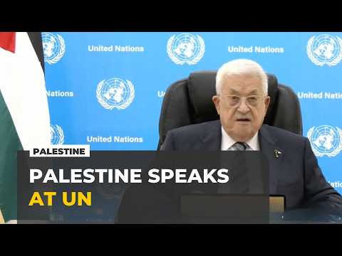 Palestinian leader calls for action on Gaza and two-state solution at UNGA