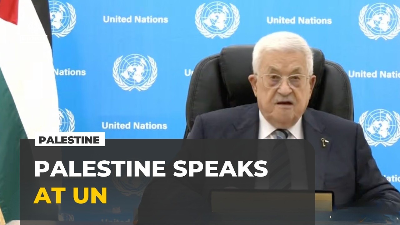 Palestinian leader calls for action on Gaza and two-state solution at UNGA