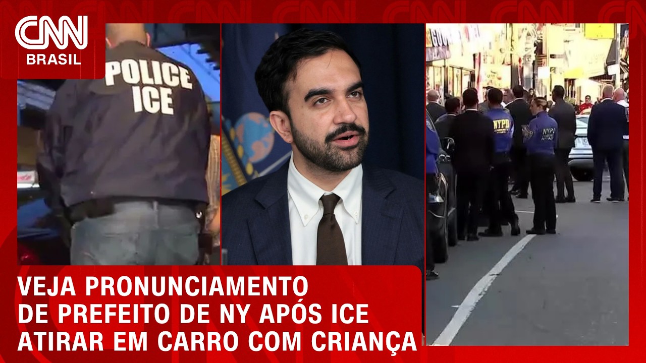 Prefeito de Nova York pede o fim do ICE após agentes atirarem em carro com criança | CNN BRASIL