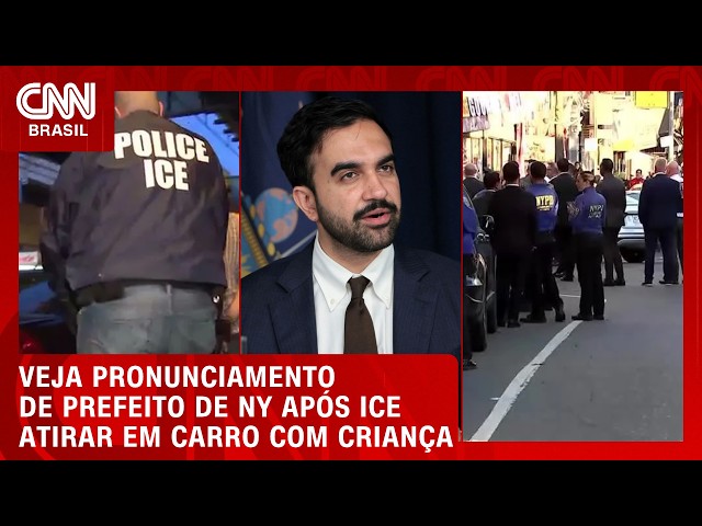 Prefeito de Nova York pede o fim do ICE após agentes atirarem em carro com criança | CNN BRASIL