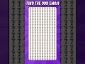 Find the odd emoji🧐1646 #quickbrain #howgoodareyoureyes #oddoneout #quiz #emojichallenge #eyetest
