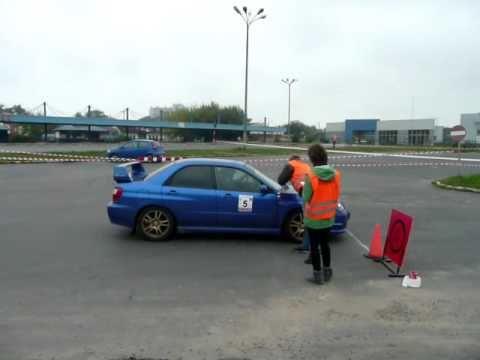 X Rajd Mielecki  - Subaru Impreza (niebieska) (stacja PKS)