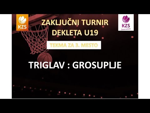 F4ŽU19 - Triglav : Grosuplje - za 3. mesto - Sezona 2015/16