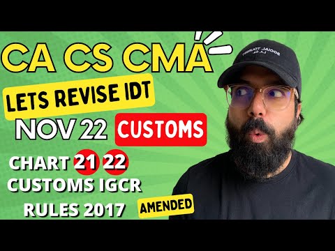 21 22 Customs IGCR rules 2017 amended |Nov 22 Revision| 100% English|CA Ramesh Soni