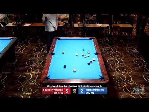 Scudder/Maxson vs Baisch/Derrick - Elite Scotch Doubles - 2023 Western BCA 8 Ball Championship