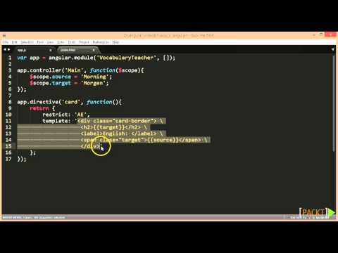 Building an Application with AngularJS Tutorial Creating a Simple Directive | packtpub com