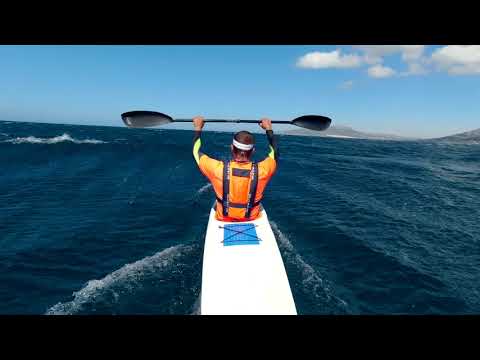 DOWNWIND SURFSKI PADDLING TARIFA (Full length unedited)