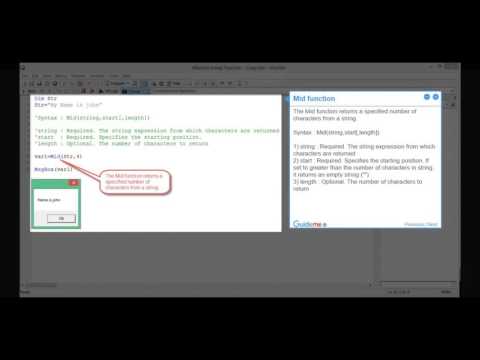 Vbscript String Functions